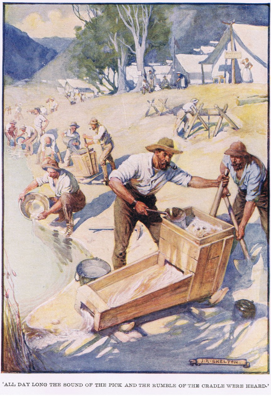 Celý den byl slyšet zvuk trsátka a rachot kolébky od Joseph Ratcliffe Skelton