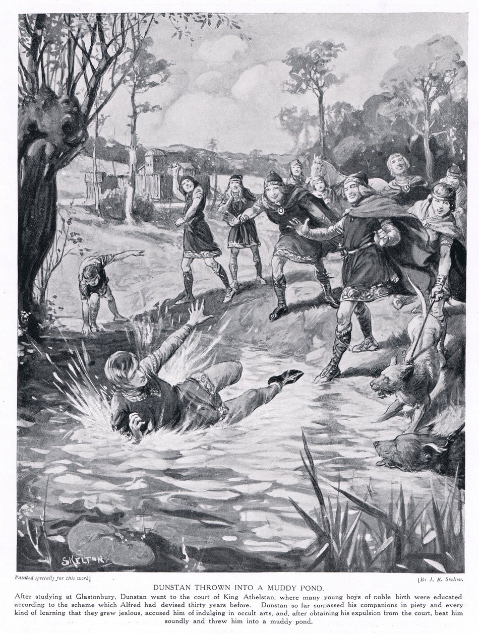 Dunstan hozen do bahnitého rybníka, 20. léta 20. století od Joseph Ratcliffe Skelton