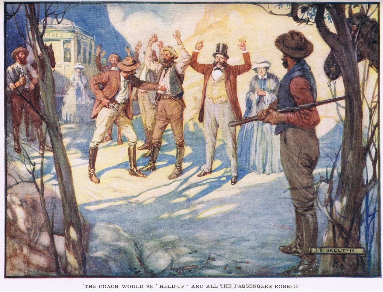 Autokar bude zadržen a cestující okradeni od Joseph Ratcliffe Skelton