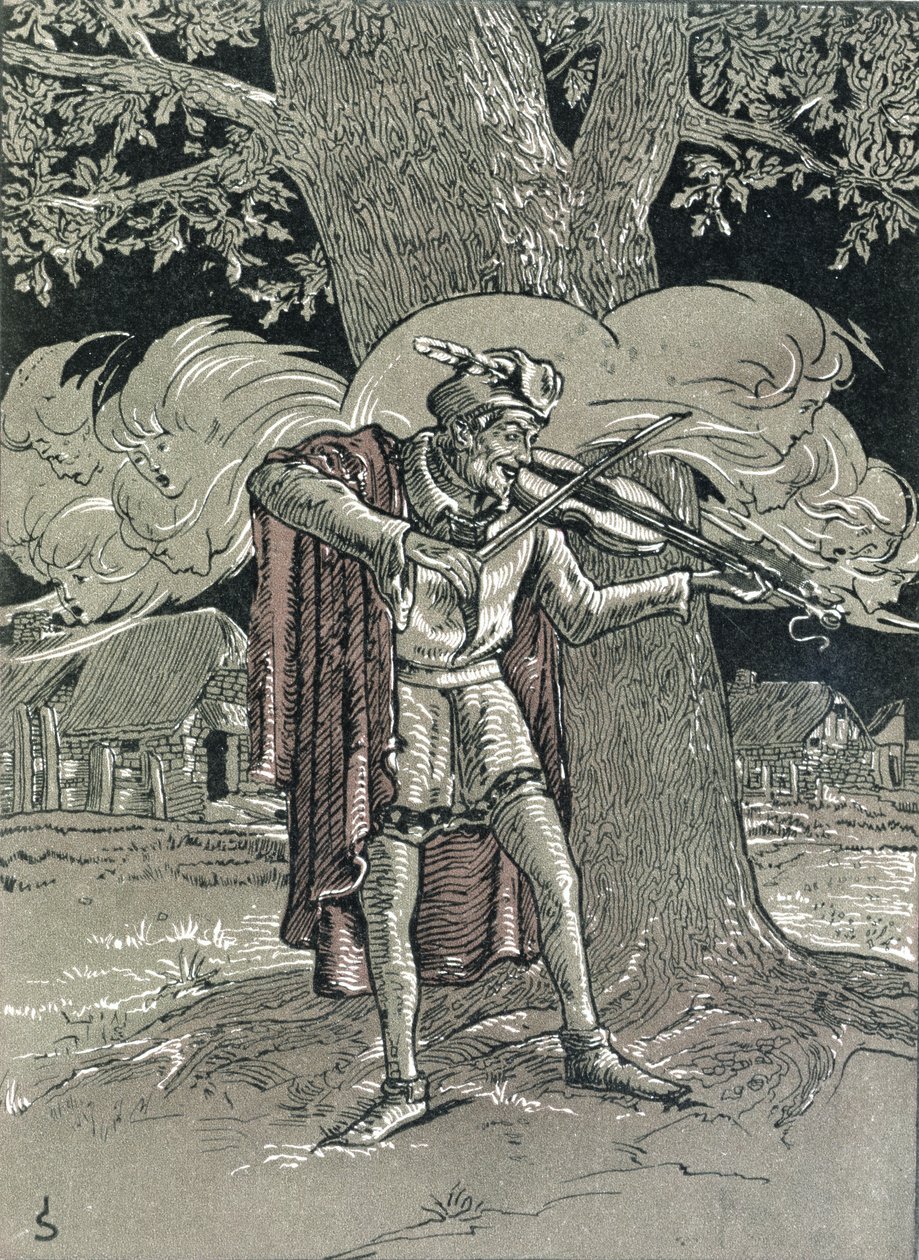 Ďáblovy housle, ilustrace z 