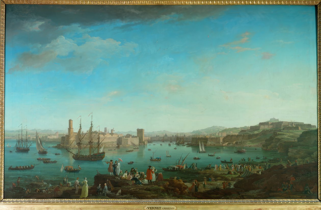 Vstup do přístavu Marseille od Claude Joseph Vernet