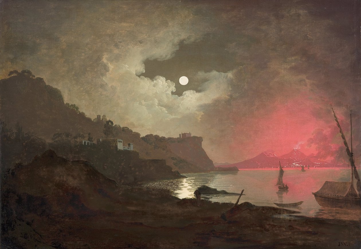 Pohled na Vesuv z Posillipo, Neapol od Joseph Wright of Derby