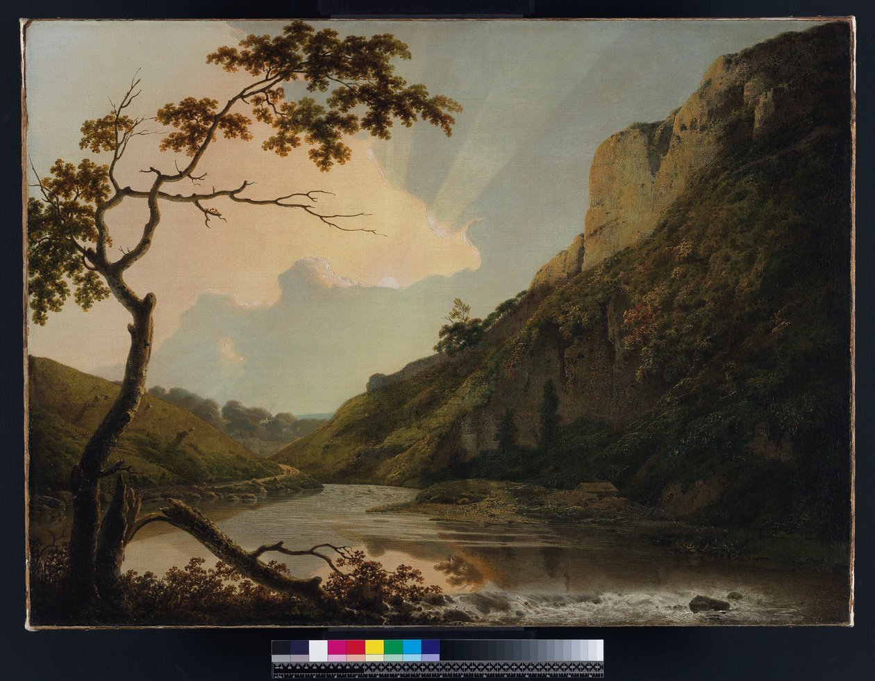 Matlock Tor, kolem 1778-80 od Joseph Wright of Derby