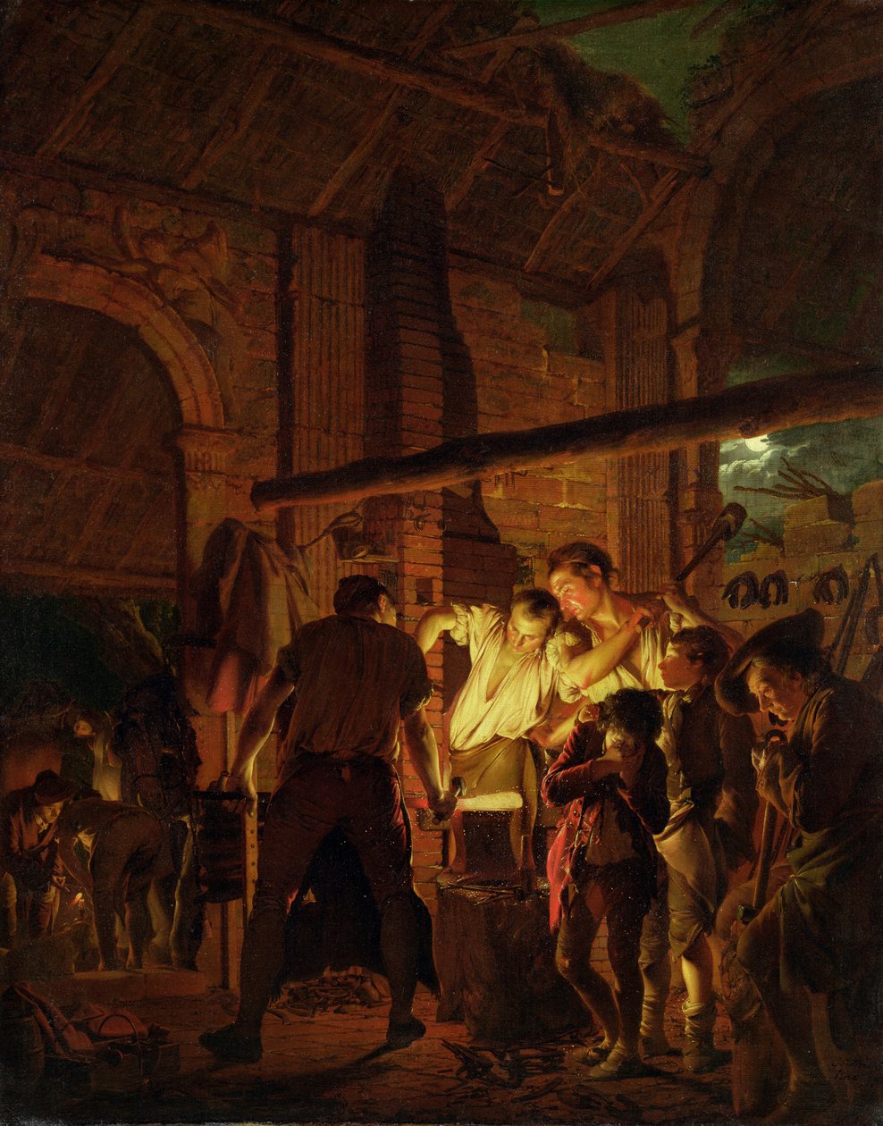 Kovárna od Joseph Wright of Derby