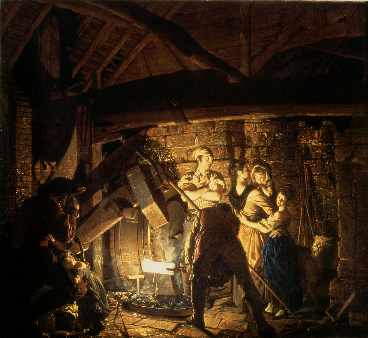 Železná kovárna, 1772 od Joseph Wright of Derby