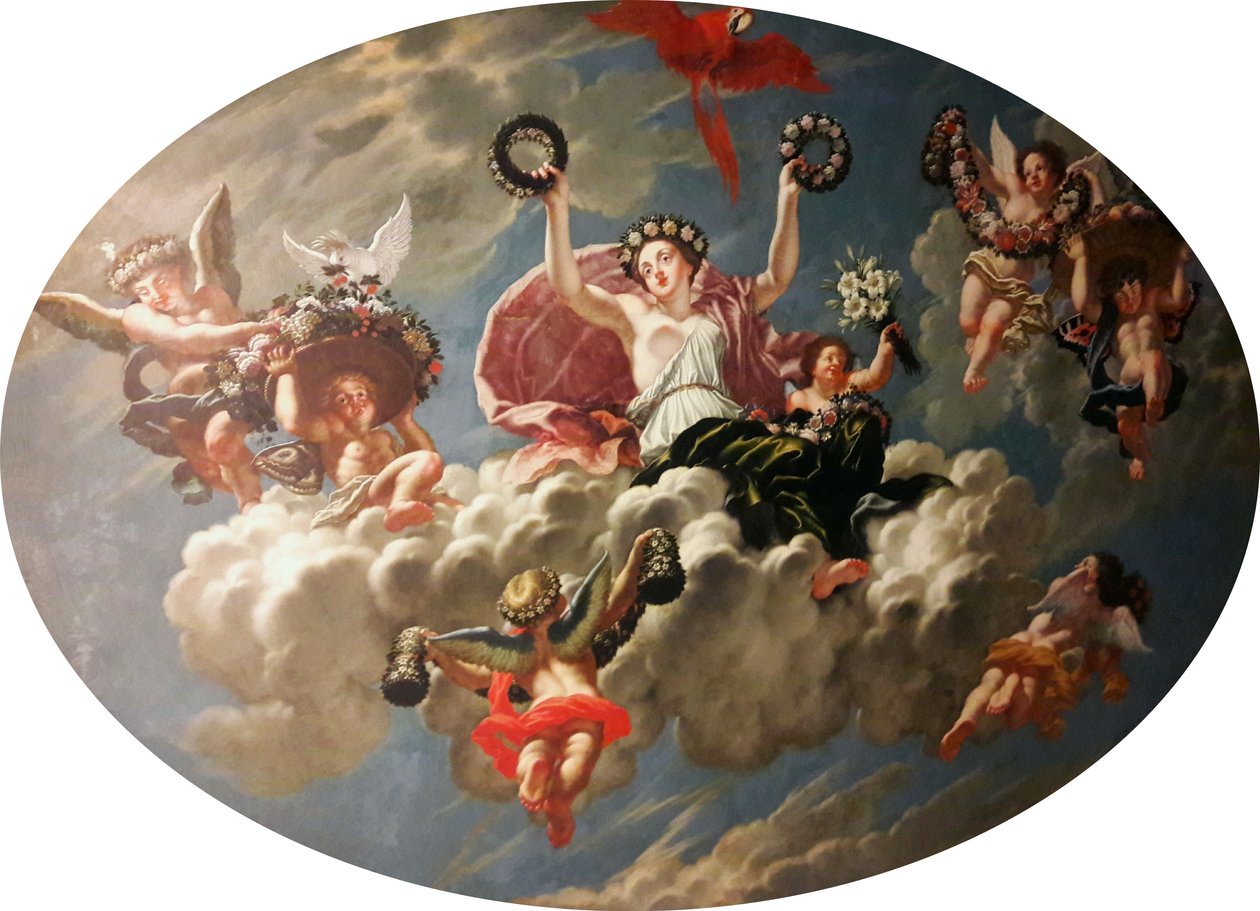 Therese Kunigunde z Polska jako Flora od Joseph Werner the Younger