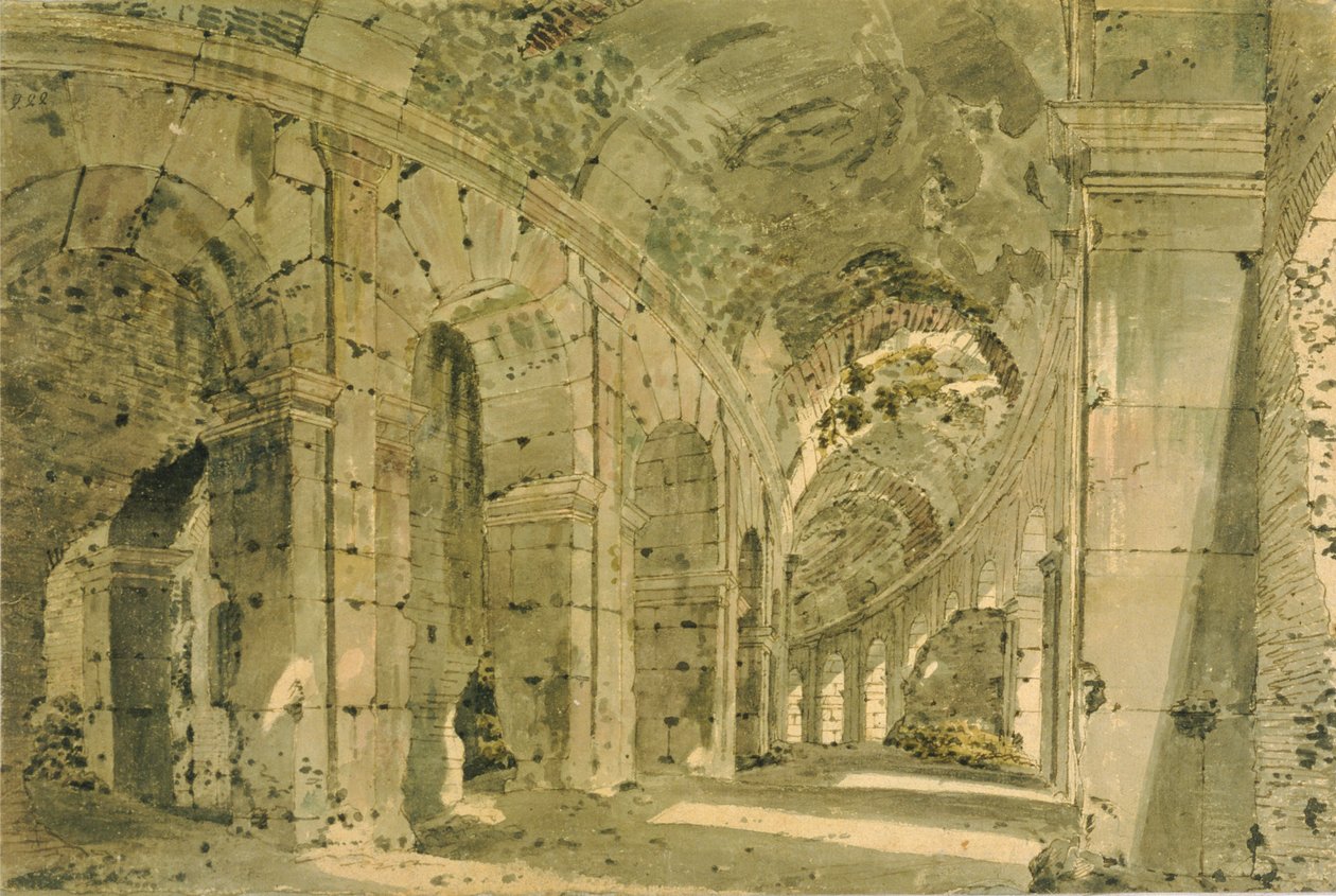 Koloseum, kolem 1774-75 od Joseph Wright of Derby