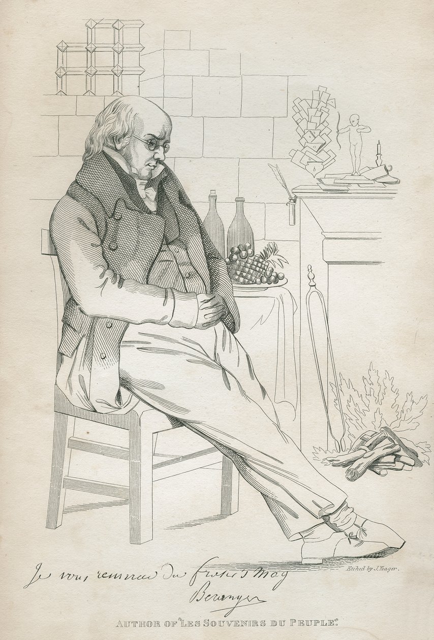 Pierre-Jean de Beranger (1780-1857) od Joseph Yeager
