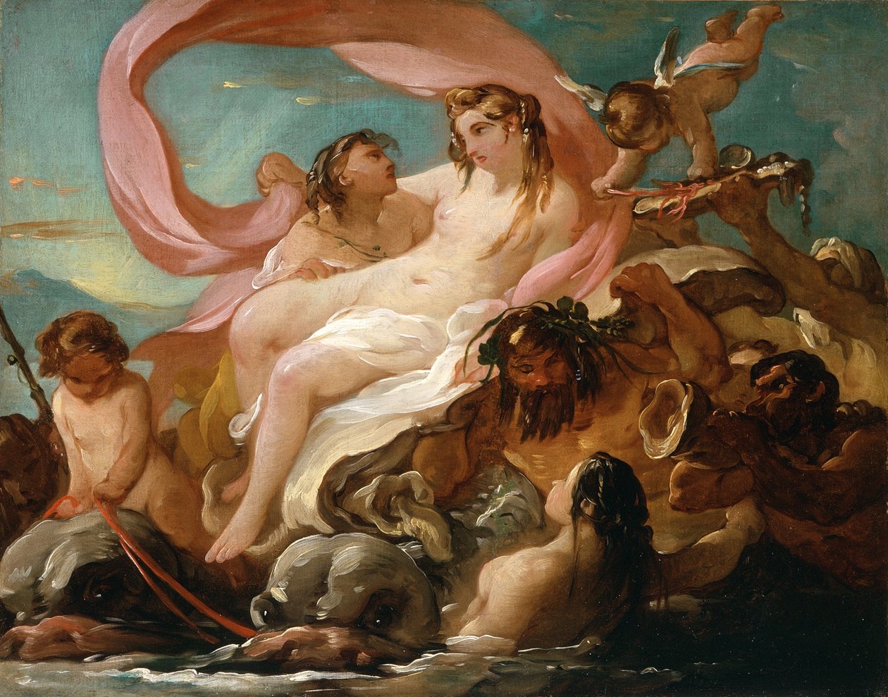 Venuše vystupující z moře, kolem 1754-5 od Joseph Marie, the Elder Vien