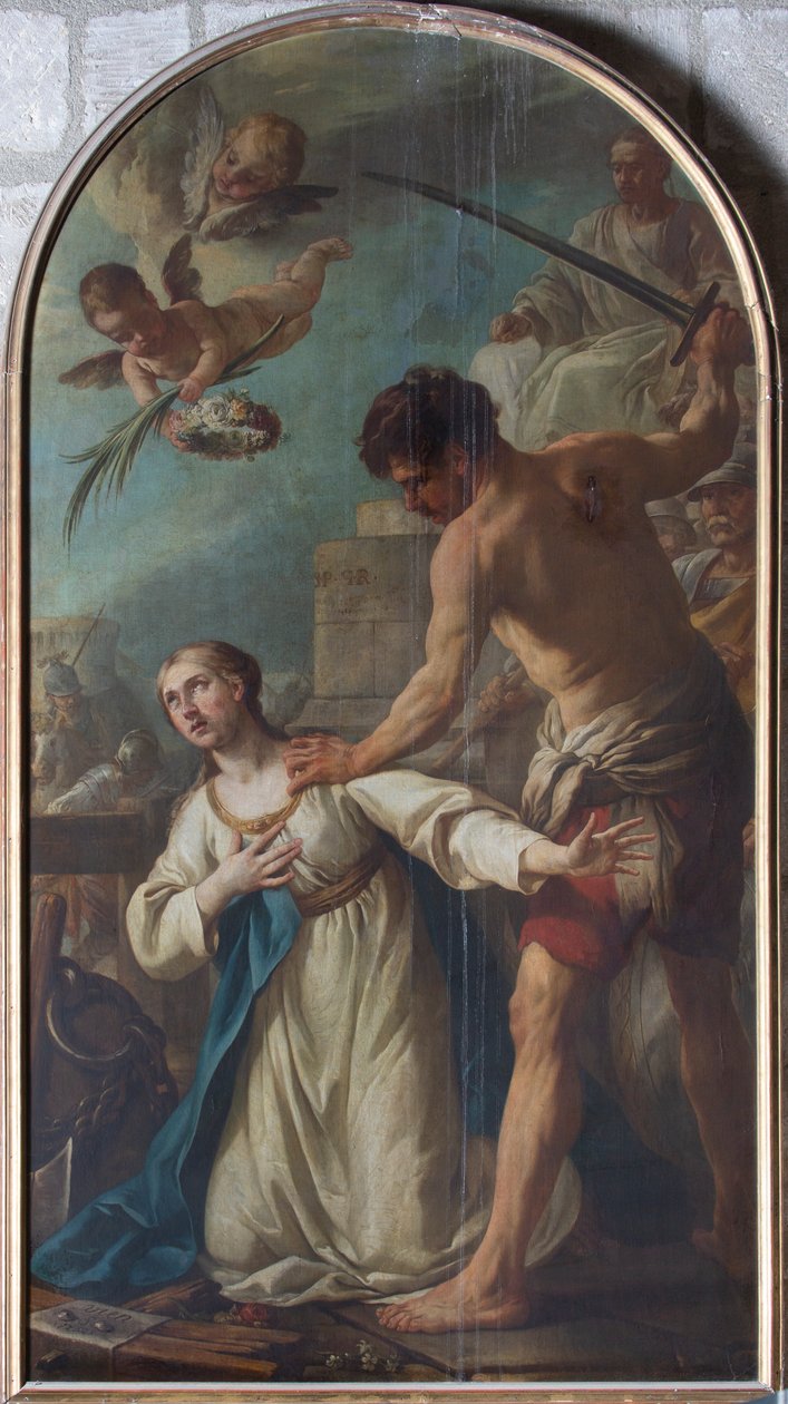 Mučedník svaté Kateřiny od Joseph Marie the Elder Vien