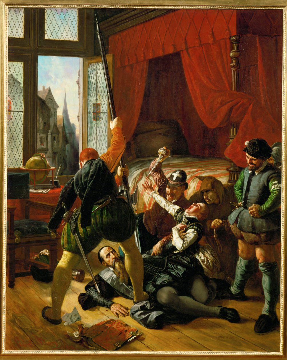 Výjev z noci svatého Bartoloměje (malba na plátně) od Joseph Nicolas Robert Fleury