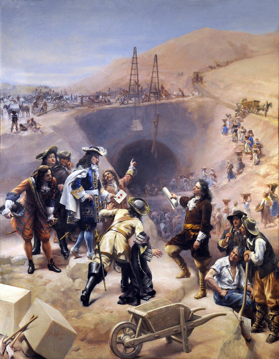 Staveniště Canal du Midi od Joseph Noel Sylvestre