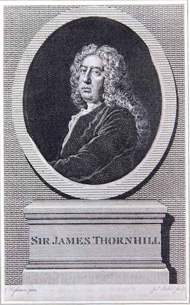 Sir James Thornhill (rytina) od Joseph (after) Highmore