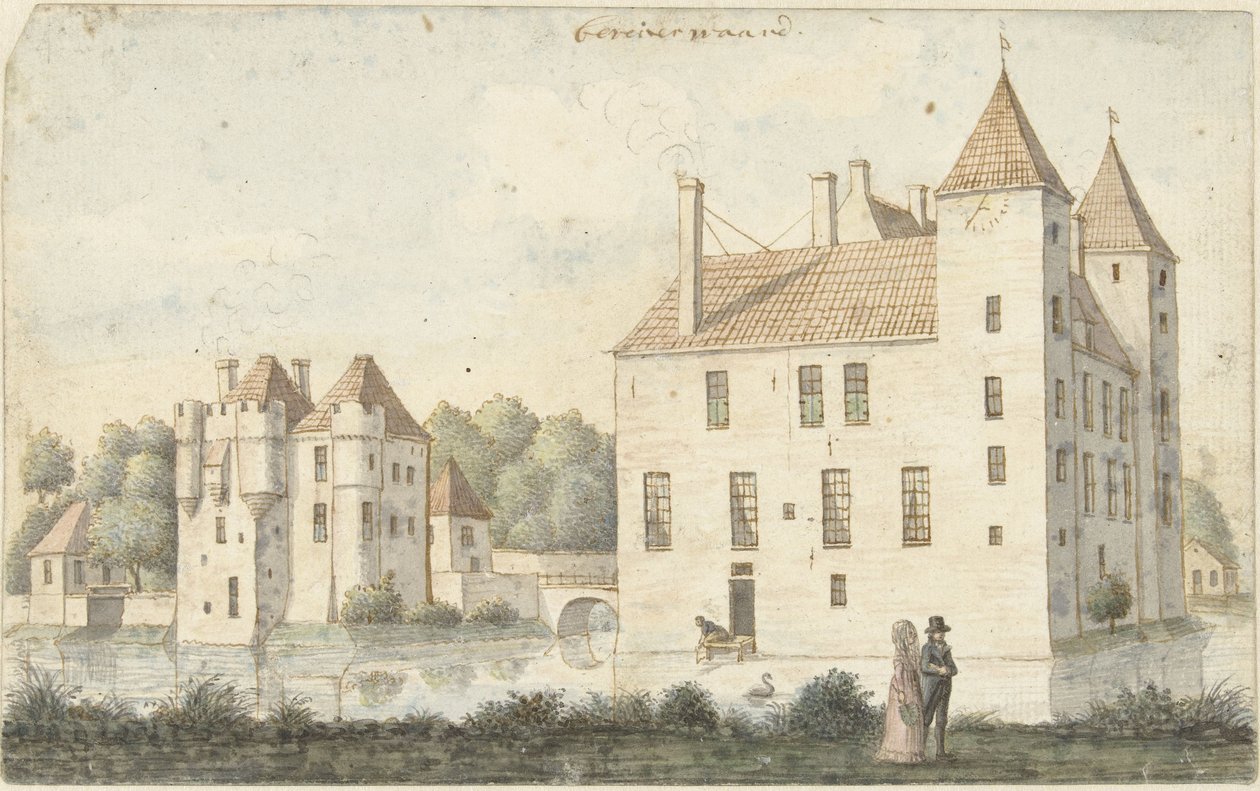 Hrad Beverweerd Beveiver value (titul na předmětu) od Joseph Adolf Schmetterling