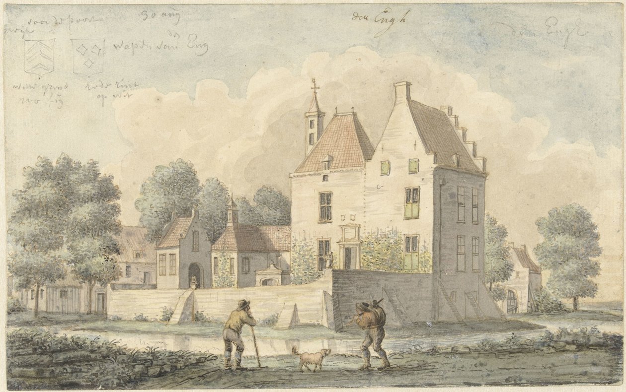 Castle De Eng poblíž Vleuten od Joseph Adolf Schmetterling