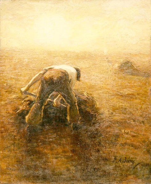 The Field Worker (olej na plátně) od Joseph Alfred Terry