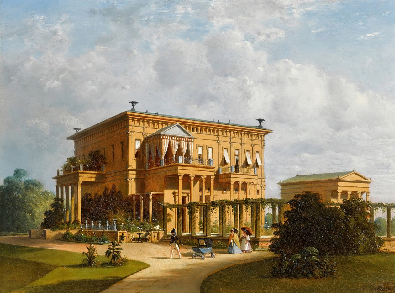 Letní palác vévody z Leuchtenbergu v Sergievce, 1873. od Joseph Andreas Weiss