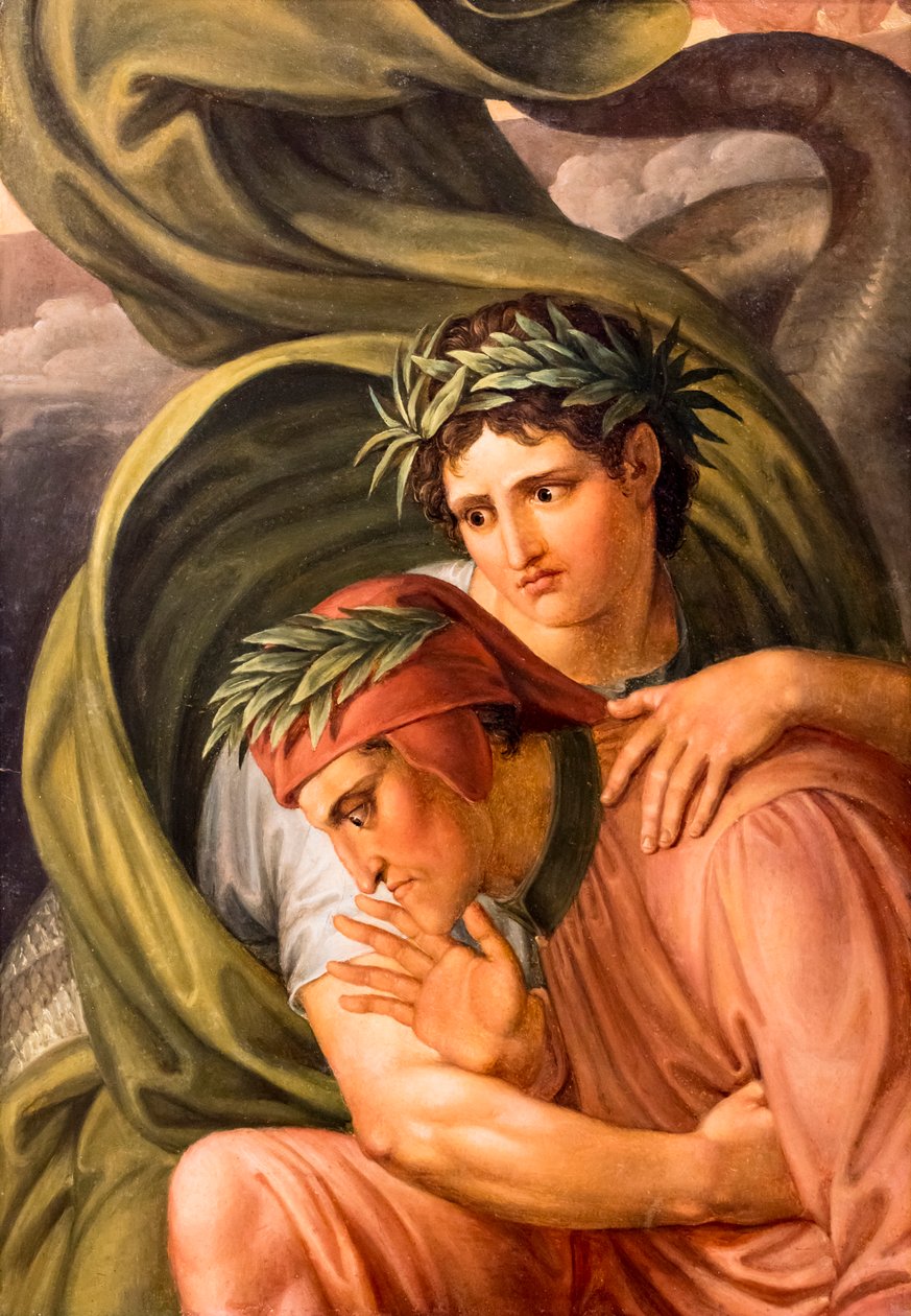Dante a Vergilius na Geryonových zádech od Joseph Anton Koch