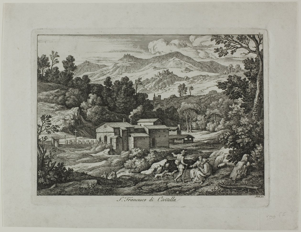 Klášter San Francesco di Civitella v pohoří Sabine od Joseph Anton Koch
