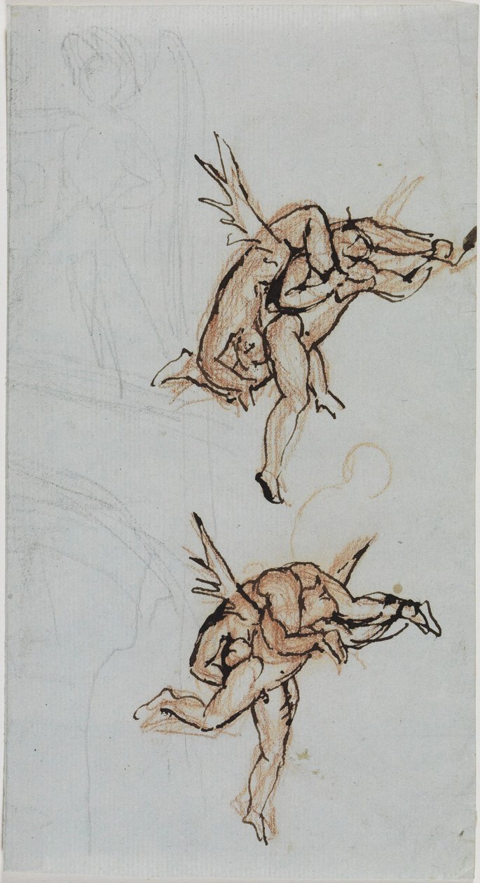 Studie radního z Luccy (Dante, Peklo, 21. zpěv, verš 34) od Joseph Anton Koch