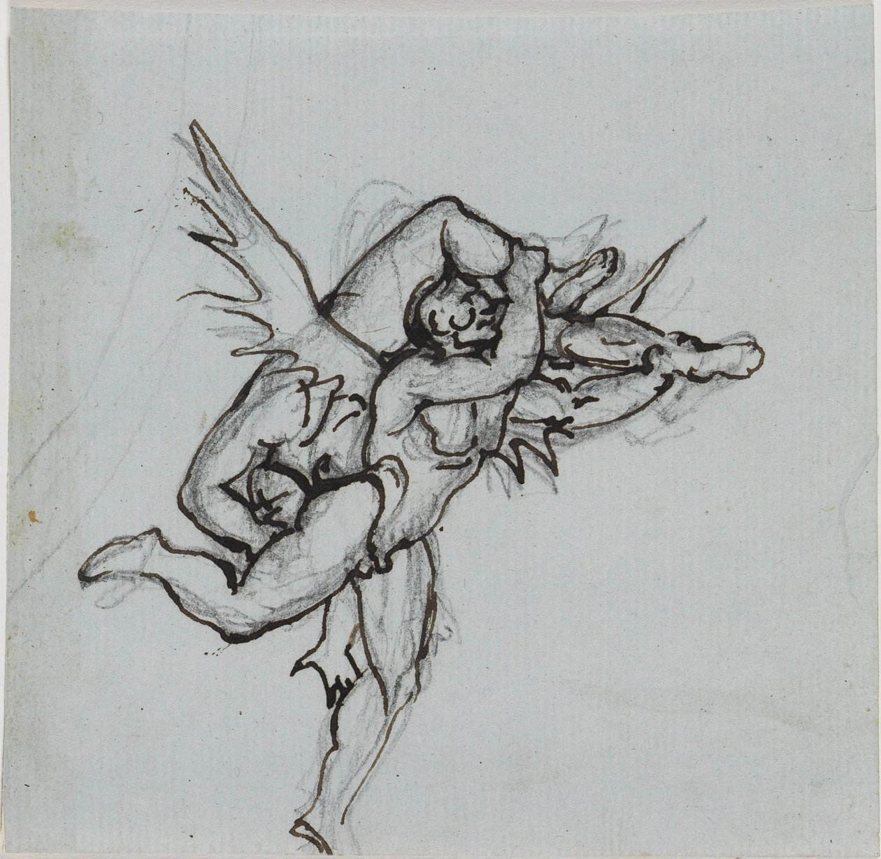 Studie k radnímu z Luccy (Dantovo Peklo, zpěv 21, v. 34) od Joseph Anton Koch