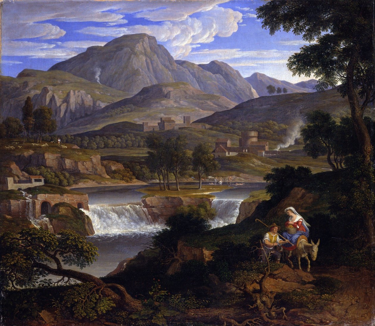 Vodopády u Subiaca od Joseph Anton Koch