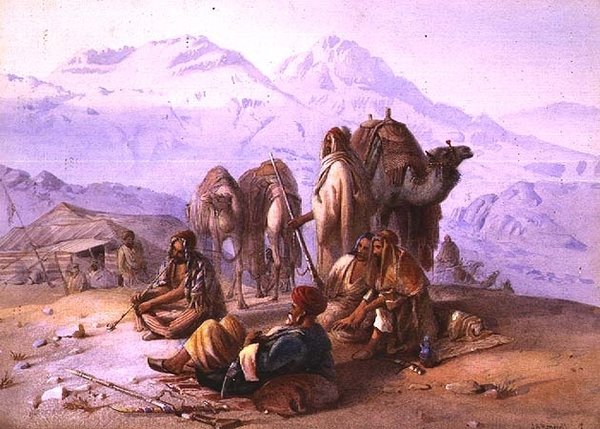 Arabský tábor od Joseph Austin Benwell