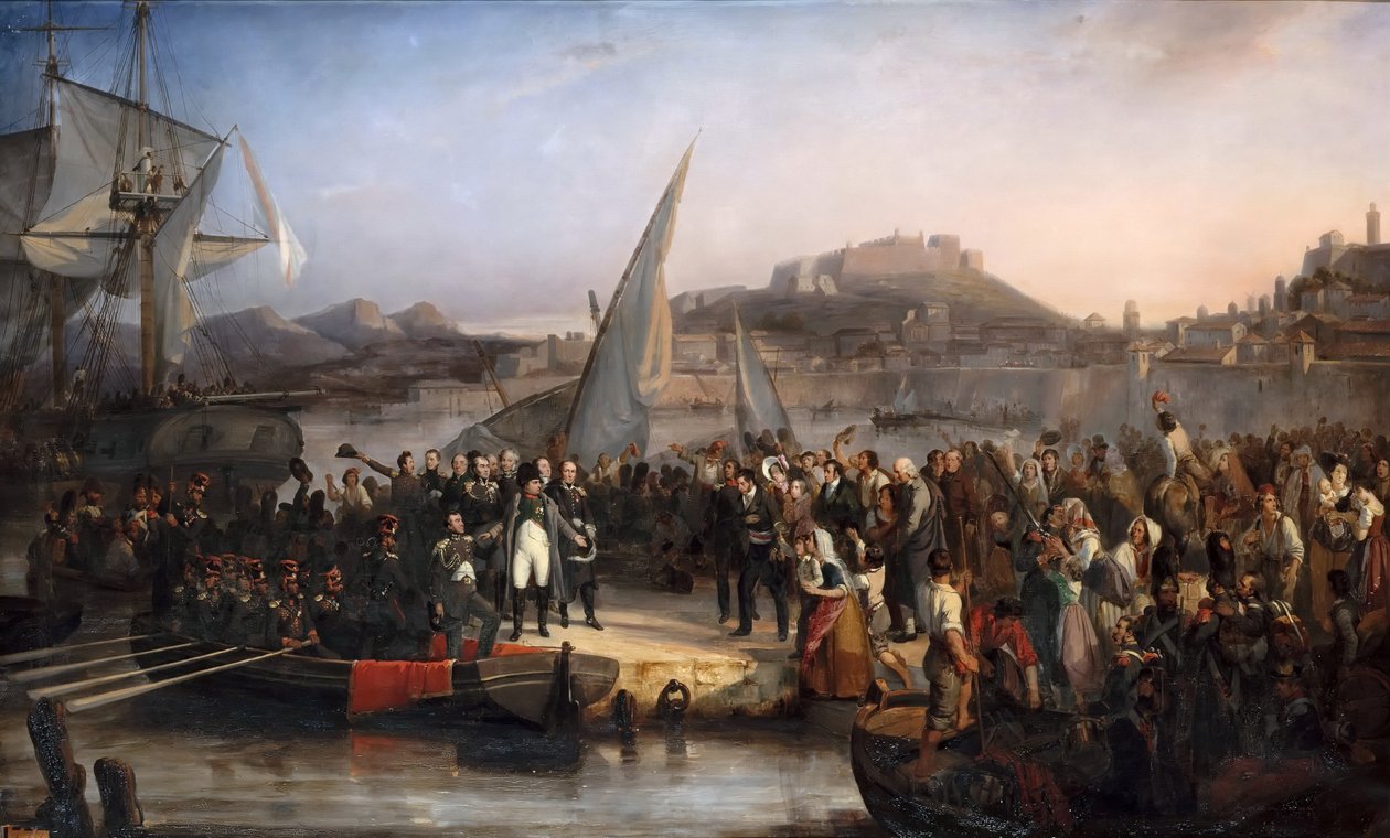 Napoleon opouští ostrov Elba 26. února 1815 od Joseph Beaume