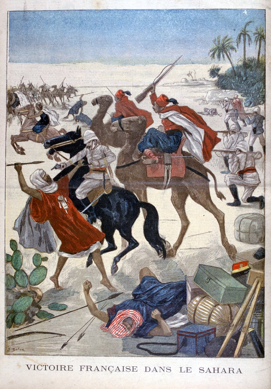 Francouzské vítězství na Sahaře, 1900 od Joseph Belon