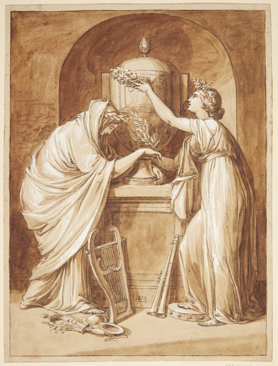 Alegorická kresba od Joseph Bergler