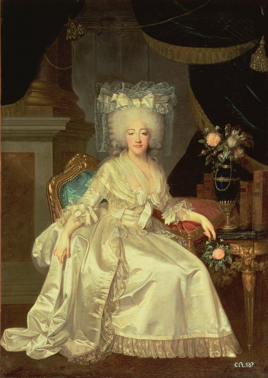 Portrét Louise Marie Josephine Savojské, hraběnky z Provence od Joseph Boze