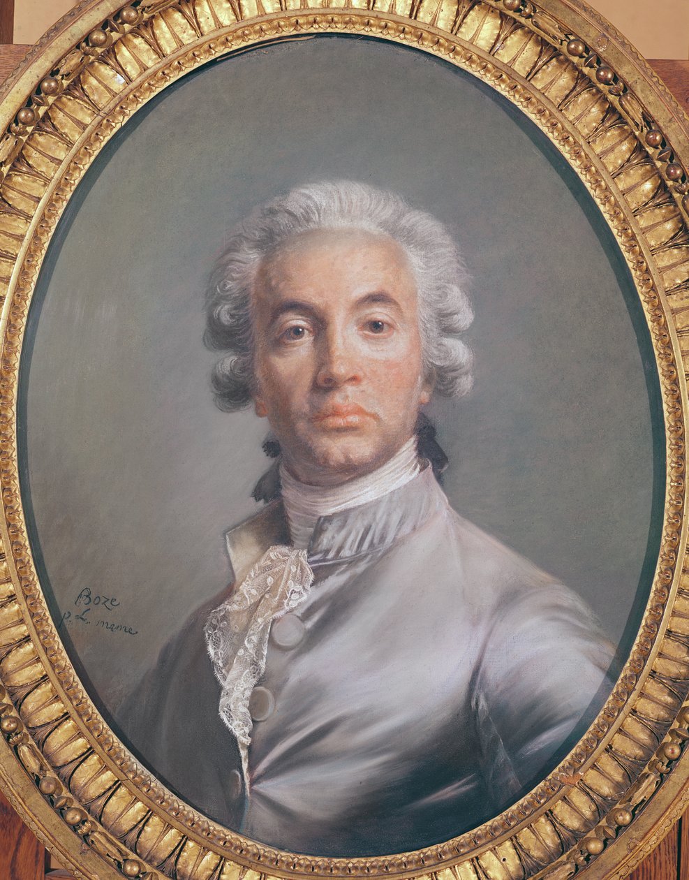 Autoportrét (pastel na modrém papíře) od Joseph Boze