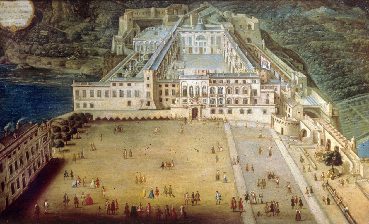 Palác v Monaku v roce 1732 od Joseph Bressan