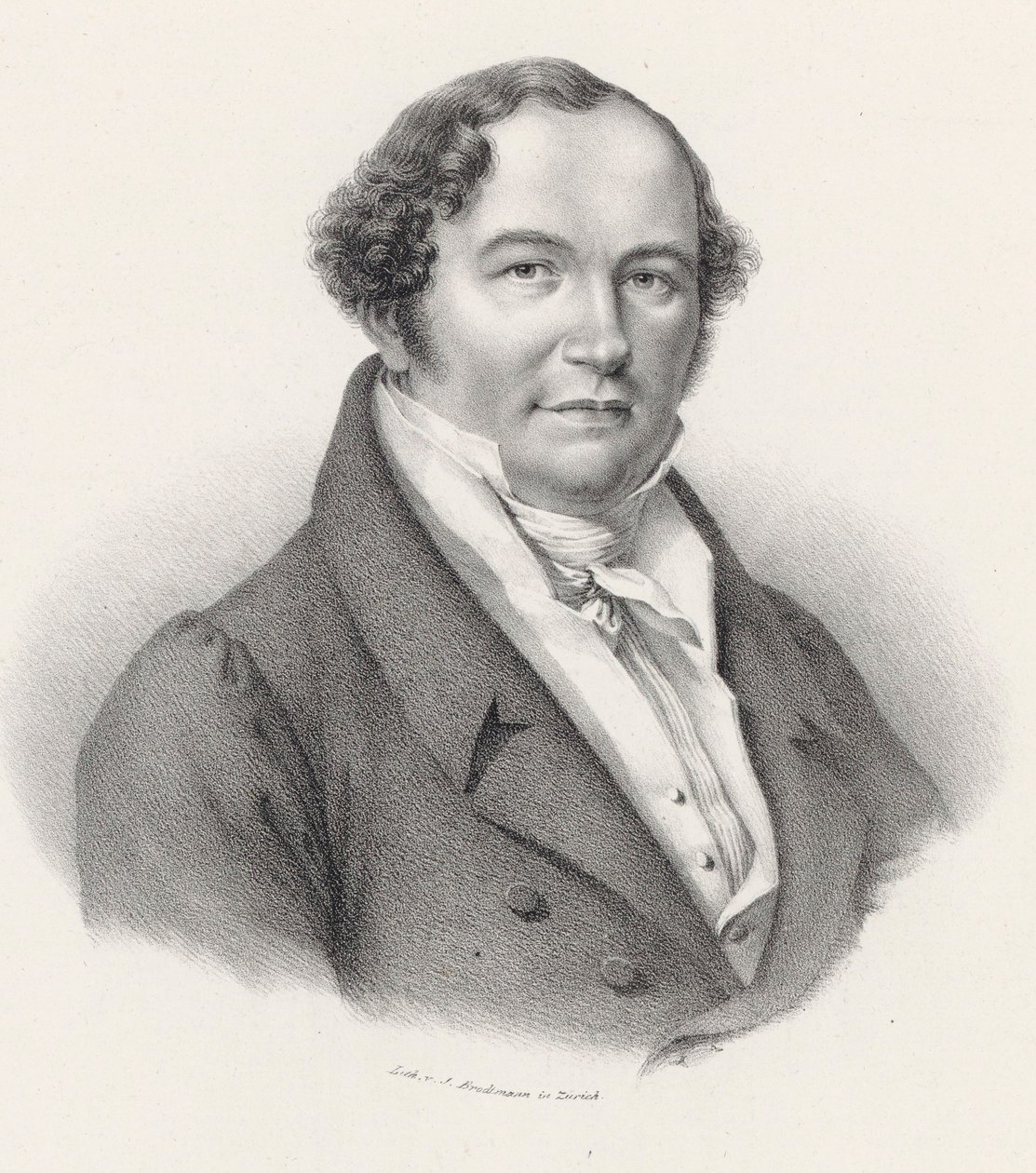 Portrét skladatele Conradina Kreutzera 1780-1849. od Joseph Brodtmann