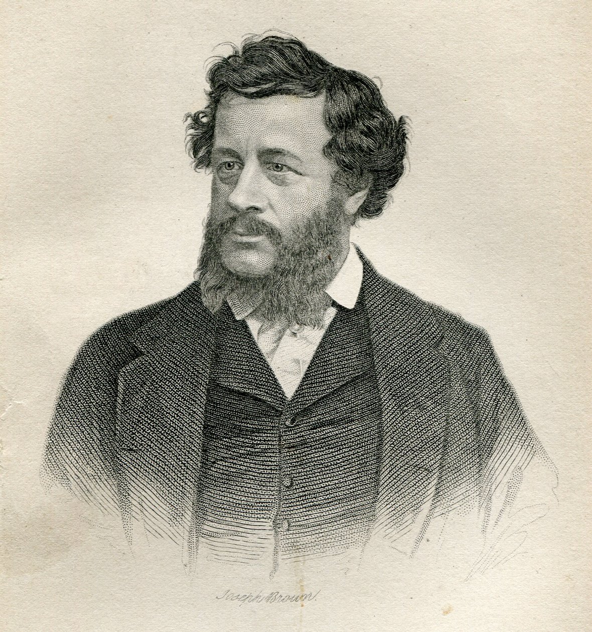 Charles Elme Francatelli, 1861 od Joseph Brown