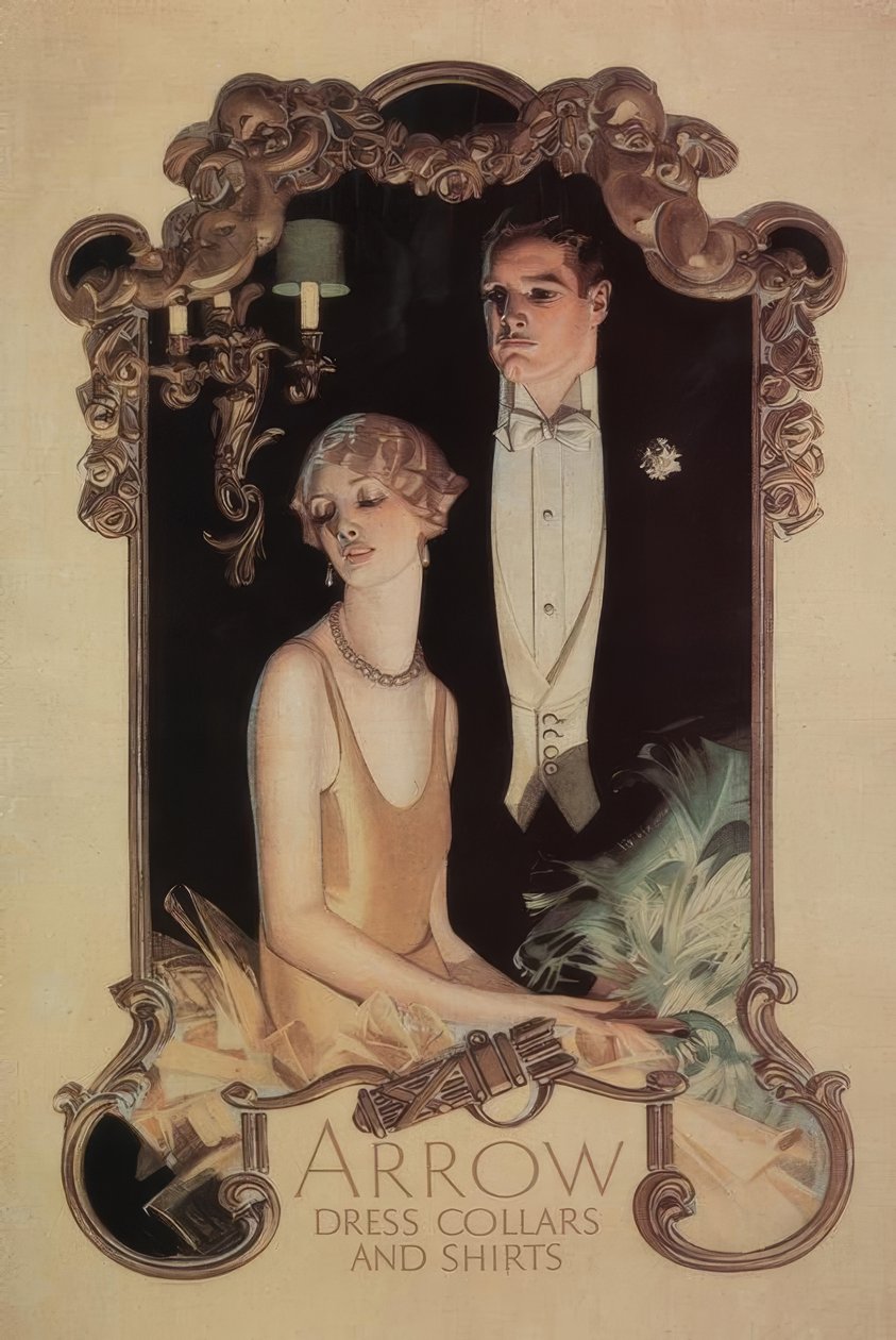 Šípové límce a košile od Joseph C. Leyendecker