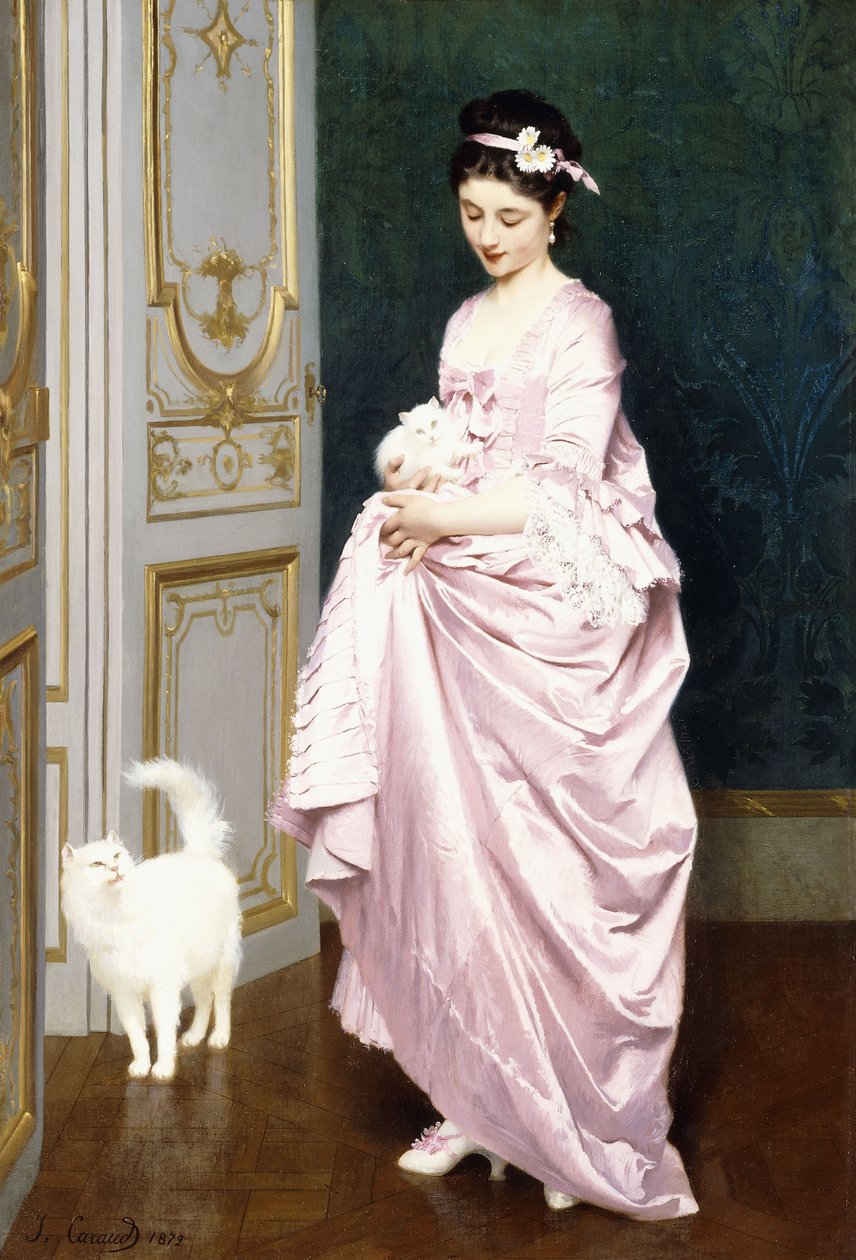 Kočičí náklonnost, 1872 od Joseph Caraud