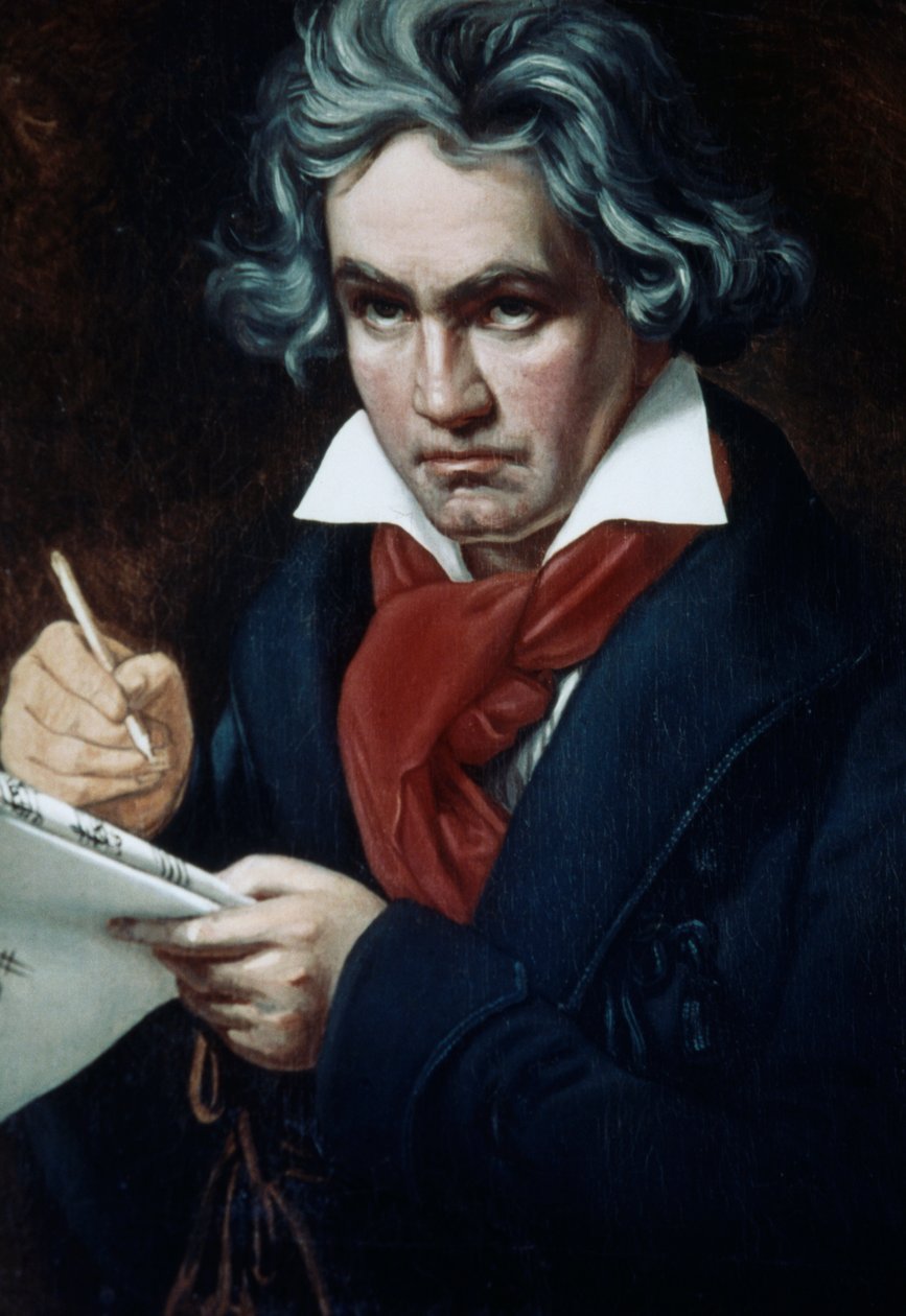 Ludwig van Beethoven (1770-1827), německý skladatel a pianista, portrét Joseph Karl Stieler od Joseph Carl Stieler