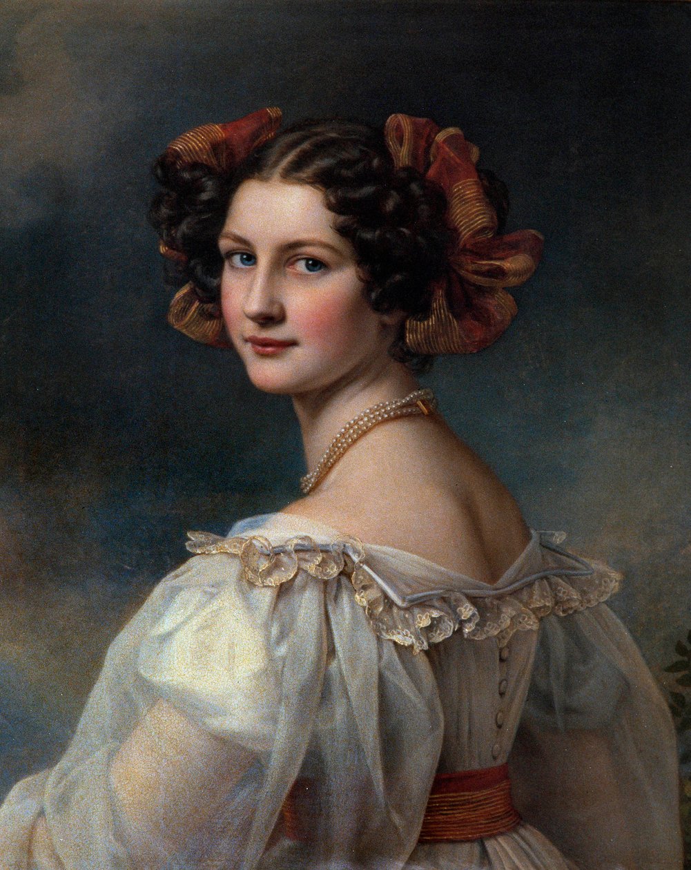 Portrét Augustina Obraz od Josepha Karla Stielera (1781-1858) Mnichov 19. století. Chateau De Nymphenburg od Joseph Carl Stieler