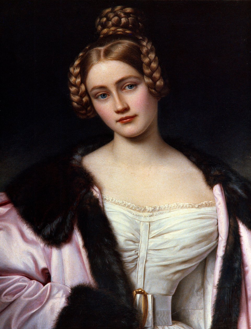Portrét Caroline Grafinové. Obraz Josepha Karla Stielera (1781-1858) Ec. Všechno od Joseph Carl Stieler