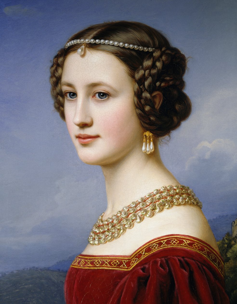 Portrét Cornelie Vetterleinové od Joseph Carl Stieler