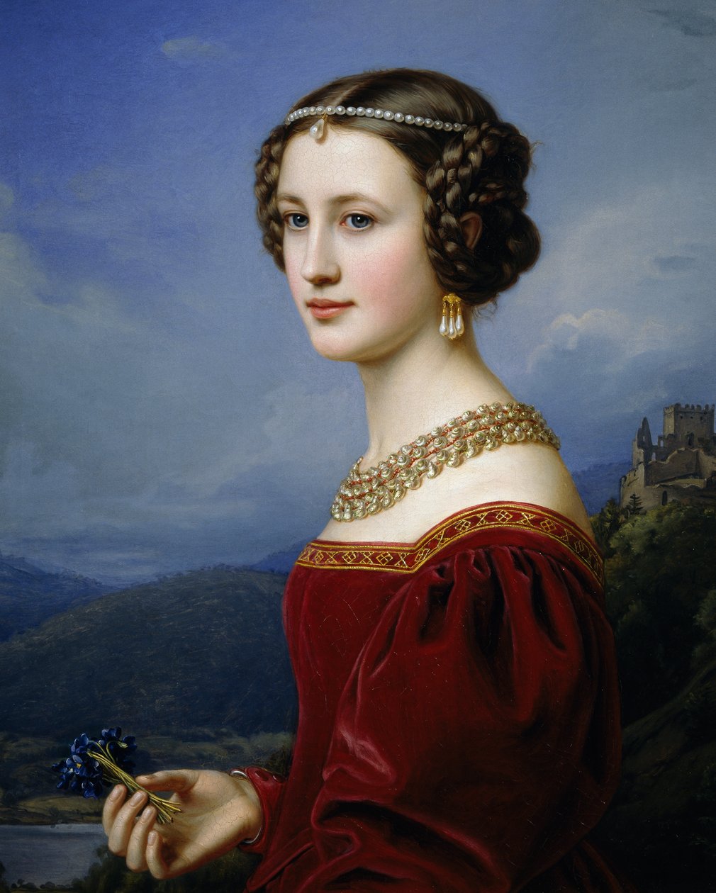 Portrét Cornelie Vetterleinové od Joseph Carl Stieler
