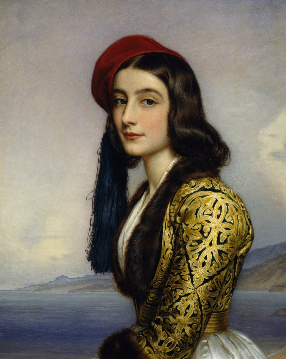 Portrét Kathariny Botzaris od Joseph Carl Stieler