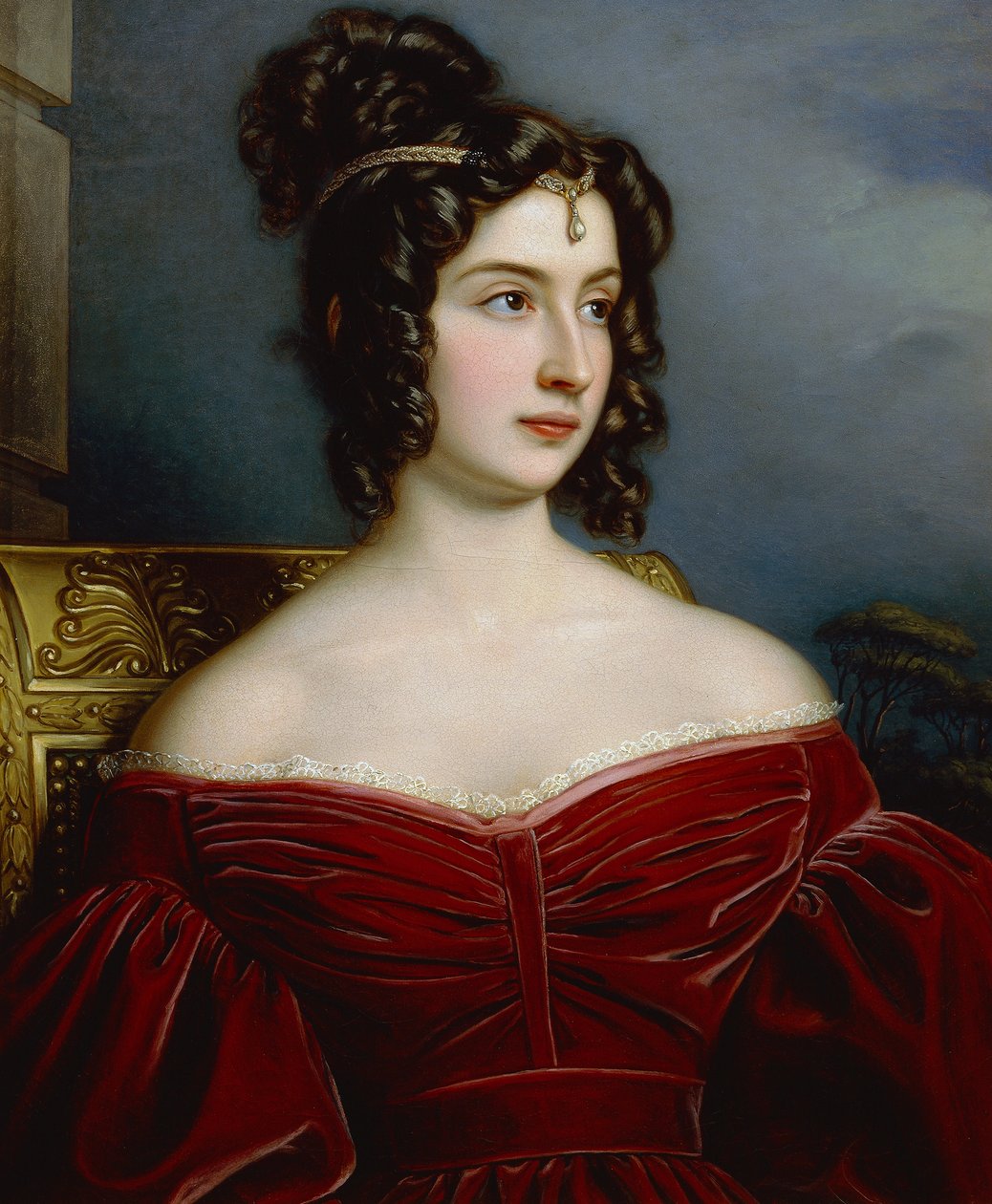 Portrét Marchesa Marianna Florenzi od Joseph Carl Stieler