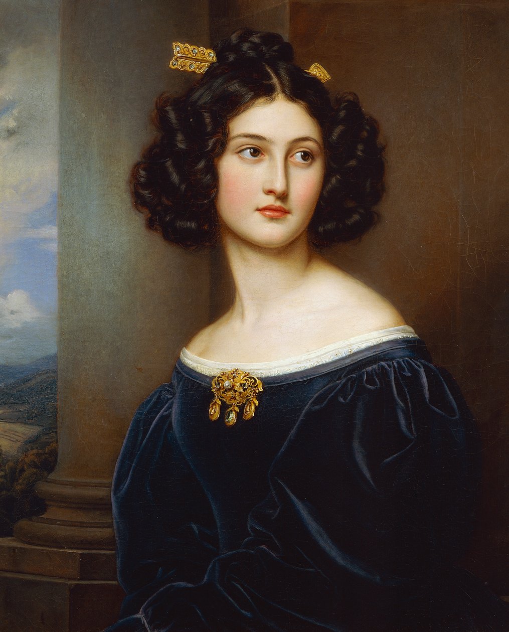 Portrét Nanette Neck (1812 - 1876) od Joseph Carl Stieler