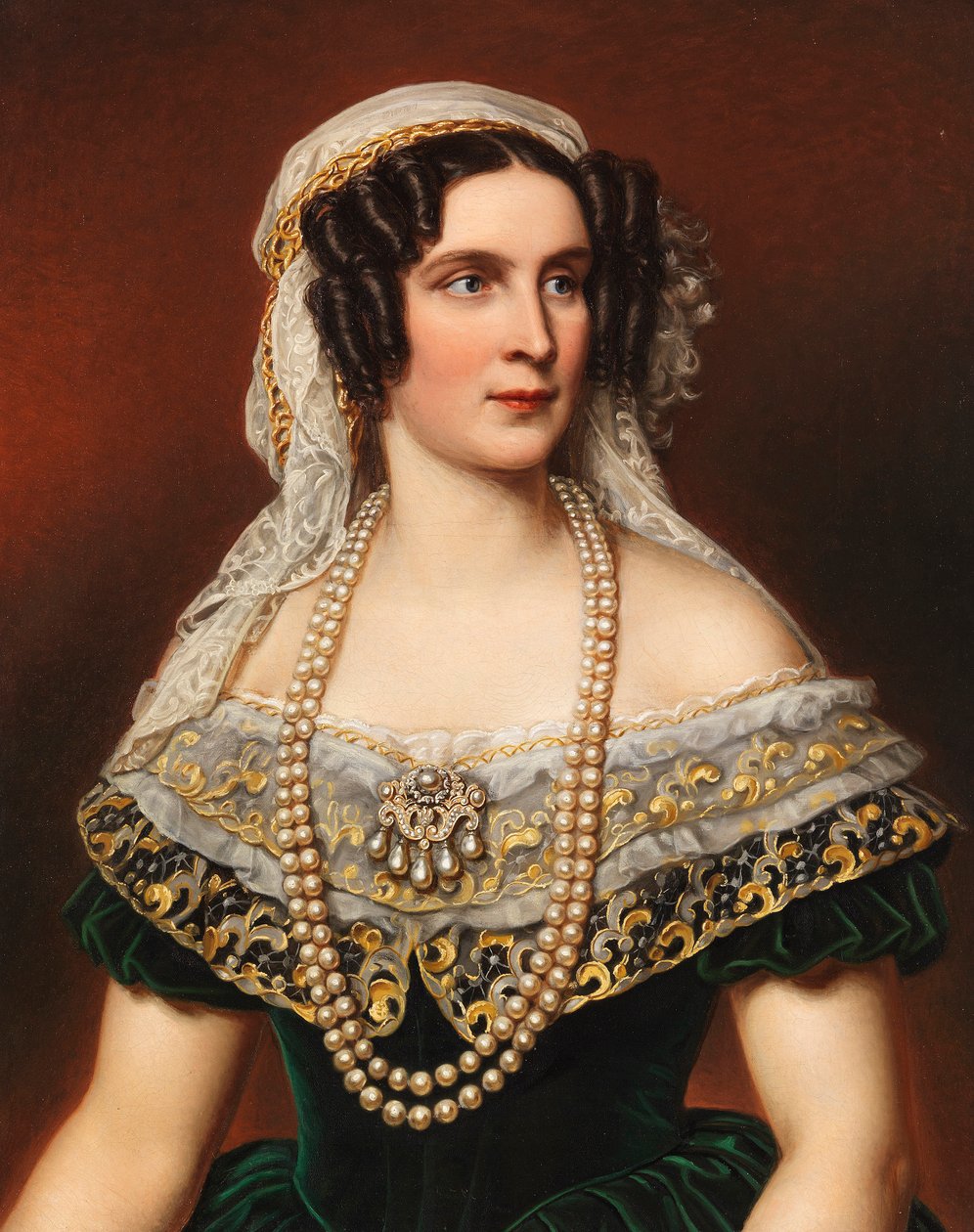 Portrét královny Terezie Bavorské 1792-1854, 1855. od Joseph Carl Stieler