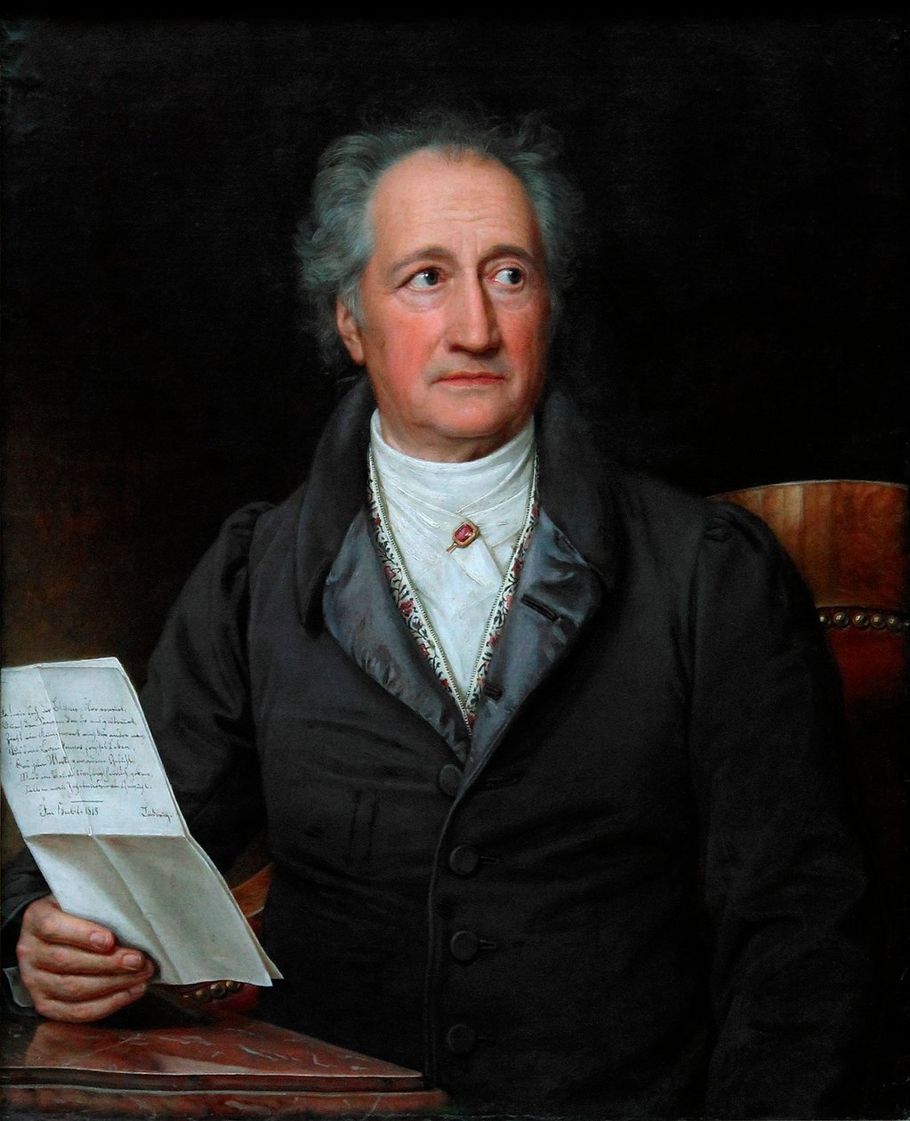 Portrét autora Johann Wolfgang von Goethe 1749-1832, 1828 od Joseph Carl Stieler