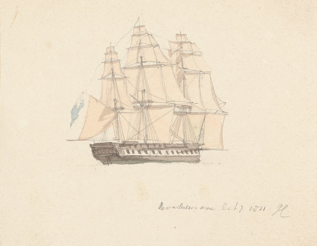 Revoluční 7. října 1821 od Joseph Cartwright