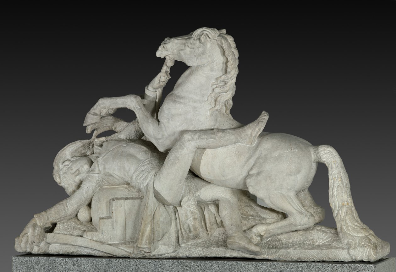 Smrt generála Louise Charlese Antoina Desaixe v bitvě u Marenga 14. června 1800 od Joseph Chinard