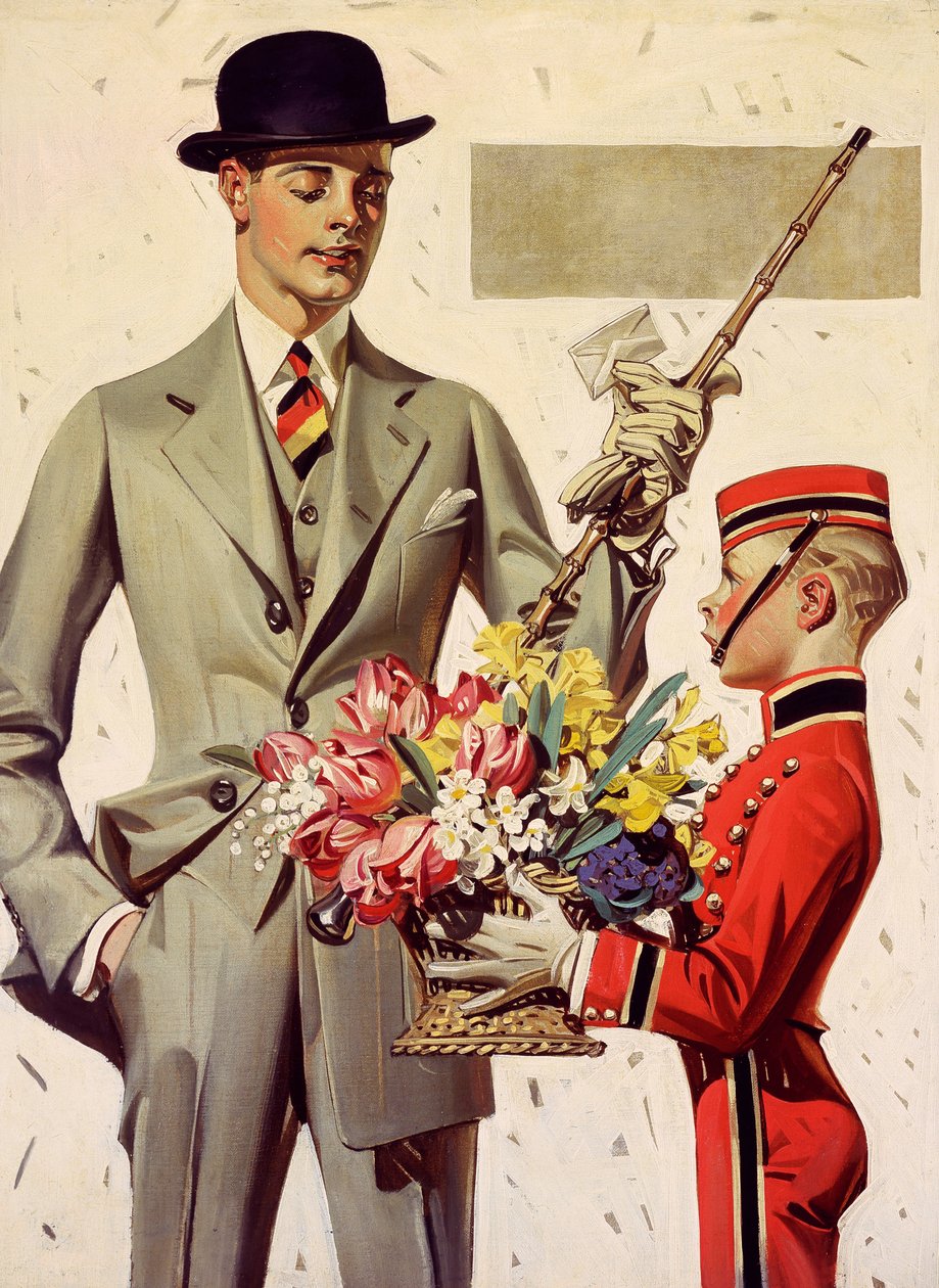 Květiny pro dámu od Joseph Christian Leyendecker